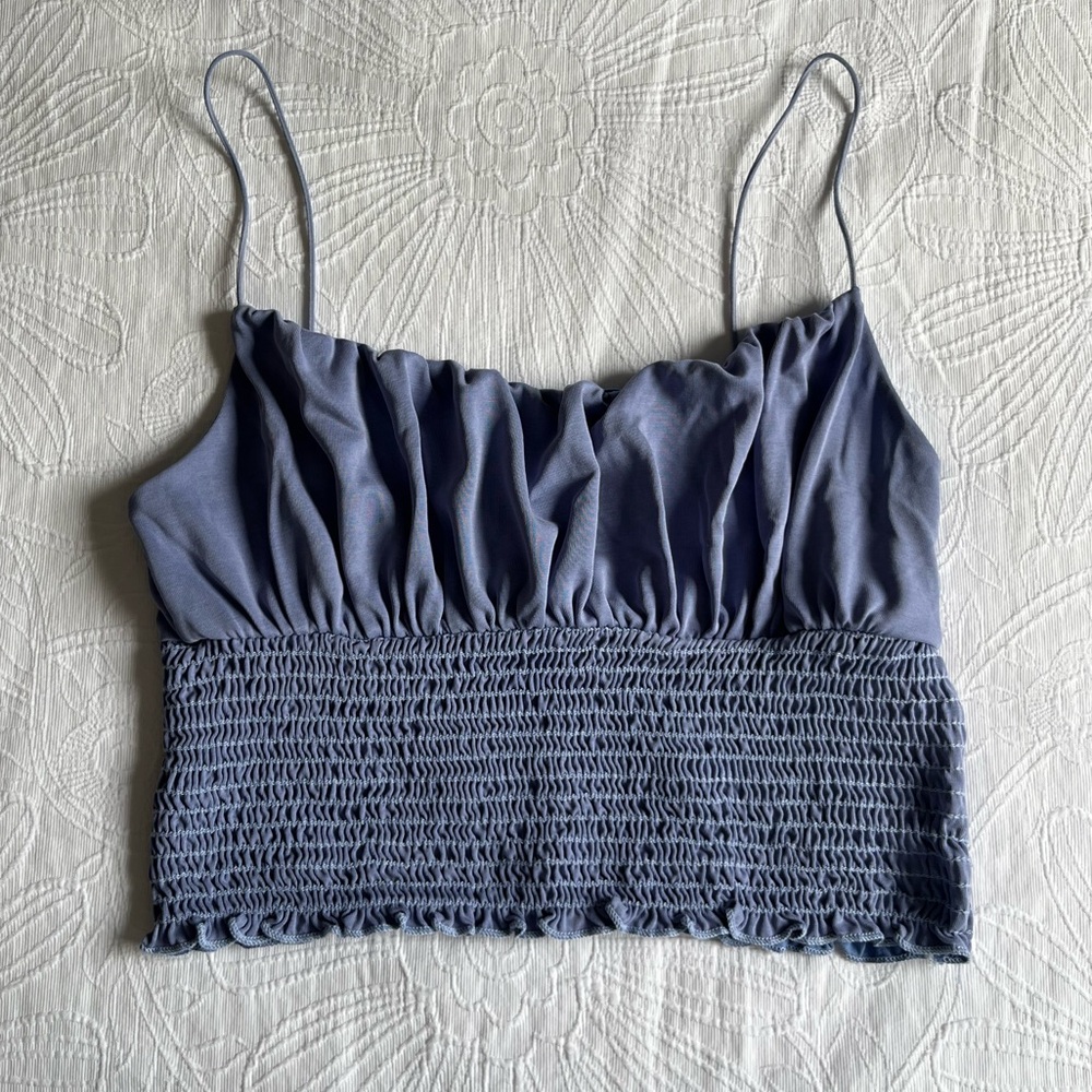 Urban Outfitters ruched spaghetti strap top